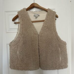 Cozy Tan Sherpa Vest